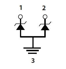 Block Diagram - Littelfuse SP3222 TVS Diode Arrays